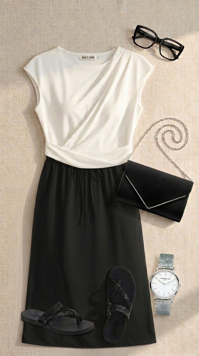 Sommer Eleganz Maxirock